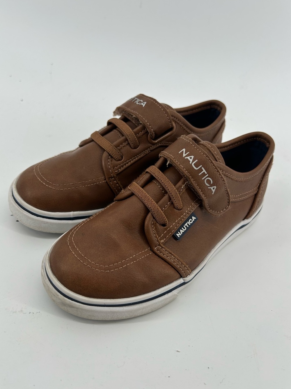 Nautica Kids Brown Casual Dress  Sneakers little Boys Size 11 Y